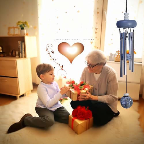 Small Wind Chimes for Outside,Mini Wind Chimes for Indoor,with Wind Catcher, Suitable as A Gift,Christmas Windchimes Indoors Gifts for Unisex (Gray)