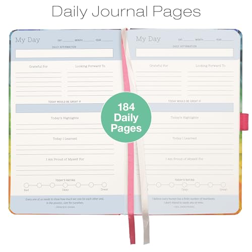 Five Minute Self Care Journal - Rainbow Petals - style: Rainbow Petals