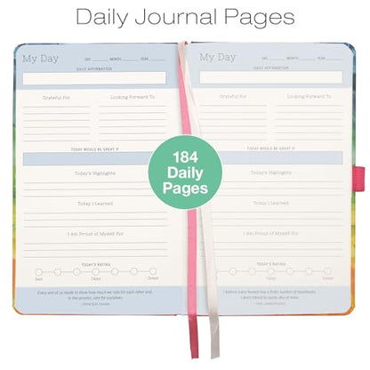 Five Minute Self Care Journal - Rainbow Petals - style: Rainbow Petals