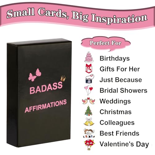 Badass Affirmation Cards – Unique Motivational and Inspirational Gifts for Women