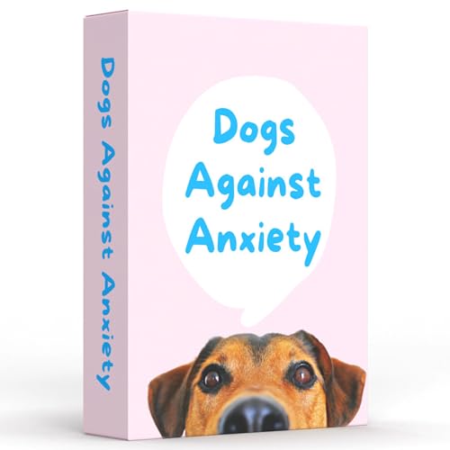 Dogs Against Anxiety Cards — 50 Anxiety Relief Cards | CBT & Mindfulness Exercises | Calming Gift for Women, Dog Lovers & Kids - style: Dogs Against Anxiety