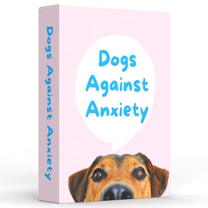Dogs Against Anxiety Cards — 50 Anxiety Relief Cards | CBT & Mindfulness Exercises | Calming Gift for Women, Dog Lovers & Kids - style: Dogs Against Anxiety