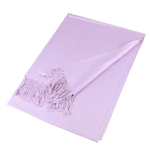 TZ Promise Women Pashmina Shawls and Wraps for Evening Dresses,Soft Large Long Scarf for Wedding,Bride Bridesmaid Gifts - color: Lavender