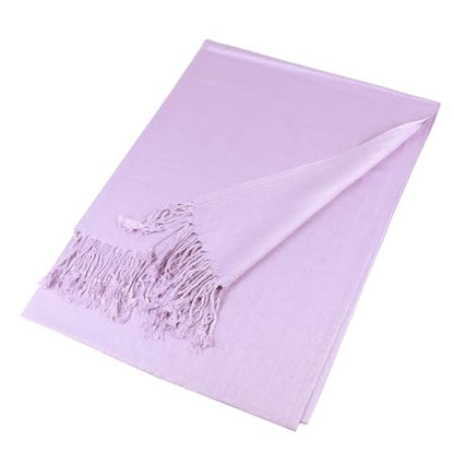 TZ Promise Women Pashmina Shawls and Wraps for Evening Dresses,Soft Large Long Scarf for Wedding,Bride Bridesmaid Gifts - color: Lavender