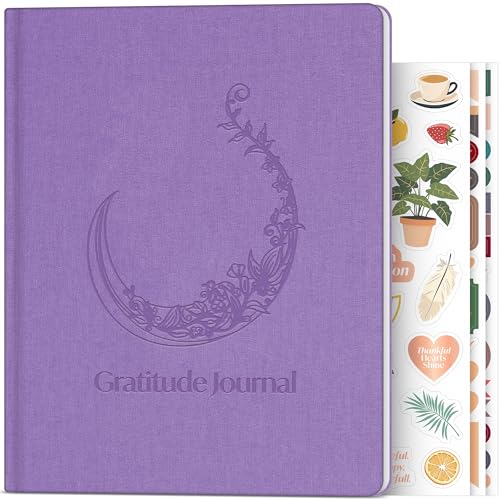 Skyline Daily Gratitude Journal – Guided Fill In the Blank Notebook for Inspirational Journaling –Positive Affirmation Planner (Lavender)