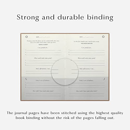 The Gratitude Journal : More Happiness, Positivity, Affirmation, Productivity, Mindfulness & Self Care - A Simple Undated Hardcover Daily Guide Planner for Women & Men (Brown) - color: Brown