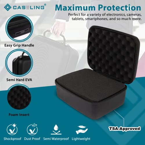 Protective Hard Case With Customizable Foam - Lightweight Hard Shell Case for Electronics, Cosmetic, Makeup & More - EVA Protection (11" x 9" x 5.5") - size: 11" x 9" x 5.5"