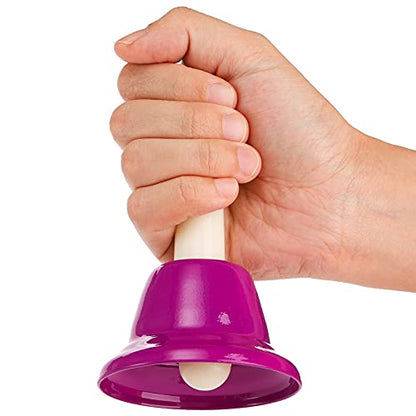 Tosnail 8 Note Metal Hand Bells Colorful Musical Percussion Instruments
