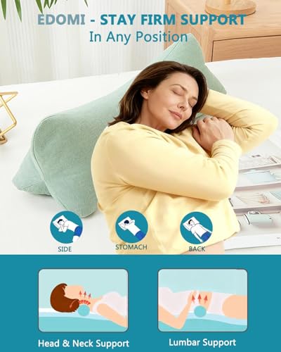 Buckwheat Neck Support Pillow - Cervical Roll Pillows for Sleeping, 15.7"x5.9" Adjustable Pain Relief Pillow with Buckwheat Hulls, Green - color: Petal-green
