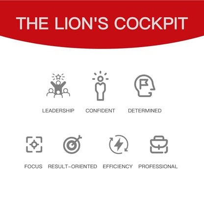 Comix Guided Journal for Women & Men & Teen – Daily Prompts for Self-Discovery, Gratitude, Reflection – Goal Setting Notebook for Mindfulness, Happiness, Gift Choice– Red, Lion - color: Red