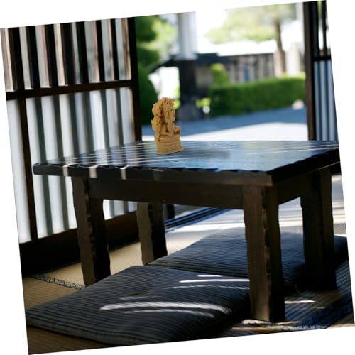 Acalanatha Statue Wood Carving Fudo Sculpture for Home Decoration for Meditation Relaxing Atmosphere Craftsmanship