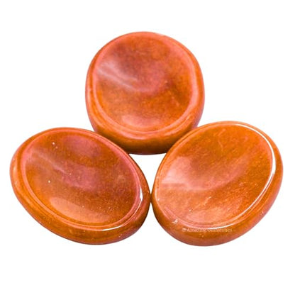 Amazing Gemstone Chocolate Jasper Worry Stones for Stress Relief Crystals and Healing Stones - Piedra Crystal Fidget for Meditation, Relaxation - Unique Stocking Stuffers and Birthday Gifts - color: Chocolate Jasper