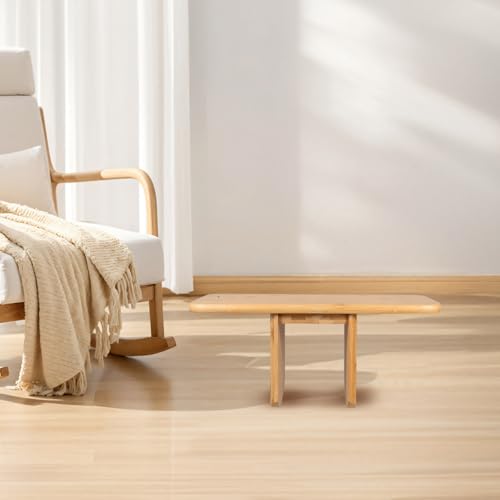Holibanna Bench Stool Chair Portable Wooden Seat Small Lightweight for Home and Office Practice