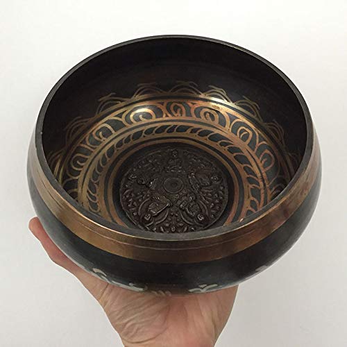 Tibetan Buddhist Bowl Buddhist Yoga Meditation Singing Bowl Feng Shui Yoga Meditation Bowl (Size : 9.5cm)