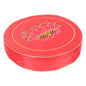 Abaodam Meditation Floor Cushion Red Floral Seat Cushion Thickened Small Buckwheat Bolster for Sitting Yoga and Zen Practice