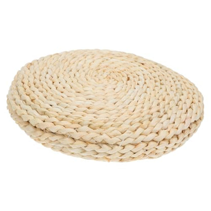 Comfy Corn Bran Meditation Mat Handwoven Seat Pad Longevity Eco-Friendly Great for Decor Relax