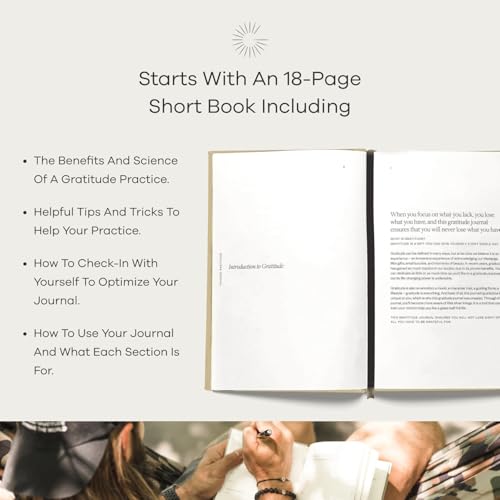 Gratitude Gifted Christian Prayer Journal - Black with 5-Minute Guided Gratitude Journal - Tan for Men & Women