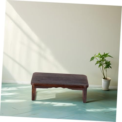 Happyyami Folding Meditation Stool Portable Wooden Kneeling Bench for Comfortable Meditation Prayer Lightweight Design Natural Texture for Home Outdoor Use