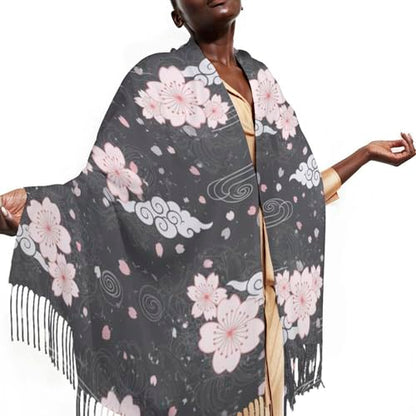 Autumn Winter Pashmina Shawls Wraps Scarf for Woman Girl - color: Picture (619)
