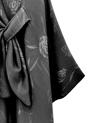 Women's Elegant Shawl Wraps, Soft Open Front Poncho Cape, Reversible Casual Cardigan Shawls for Gift Travel - color: Black