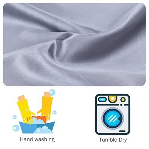 2 Pack Dust Bags for Handbags Silk Dust Cover Bag for Handbags Purses Shoes, Dustproof Drawstring Bag Travel Storage Pouch (Grey) - color: Grey