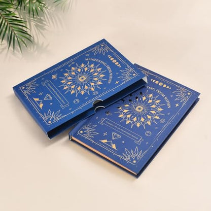 Timeless Magic: Manifestation Journal – Daily Guide & Exercises for Positive Habits, Self-Reflection, and Overcoming Mental Blocks | Manifesting Journal for Women & Men (Blue)