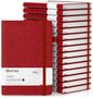 Oucaru Lined Journal Notebook, 16 Pack, 180 Pages, A5 Journals for Writing, 100 GSM Thick Paper, Small Notebooks Daily Journal for Women Men Work, Business, School, Travel Supplies - color: Red