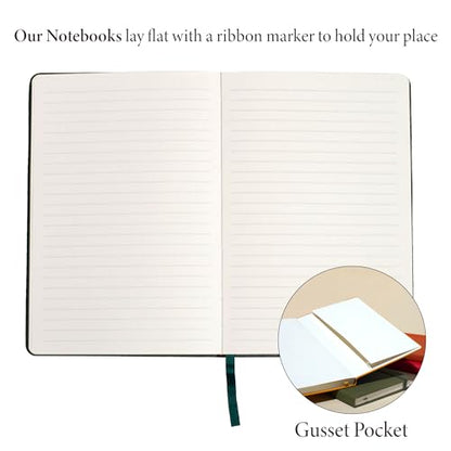 ANECDOTE. Lined Journal Notebook, 192 Pages, A5 size: 8.3" x 5.4", Thick 100 GSM Paper, Ruled, Hardcover. Journal for Women and Men, Perfect Notebook for School, Work and Travel (Evergreen)