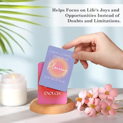 Affirmation Cards for Women, 63 Unique Positive Affirmation Cards, Daily Affirmations for Inspiration, Mindfulness, & Self-Care Gifts for Women