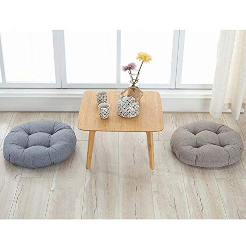 FANCY PUMPKIN Round Sitting Chair Cushion Thicken Seat Cushion Large Floor Pillow, C - color: Light Gray-02