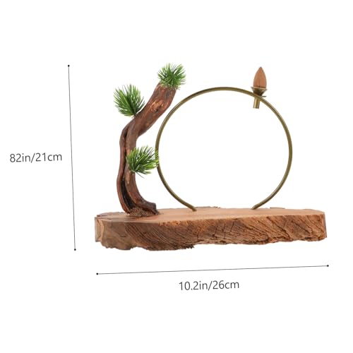 Mobestech Zen Style Root Carving Desktop Ornament Creative Wooden Decor for Home and Office Natural Wood Artware Unique Design for Meditation Spaces and Modern Interiors