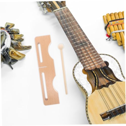 BESPORTBLE Bass Tones Rhythm Block Beech Mallet Musical Instrument for Adults Traditional Music Education