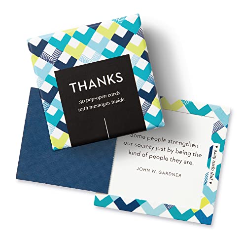 Compendium ThoughtFulls Pop-Open Cards — 4-Pack of You're Awesome, Smile, Be Happy, Thanks — 120 Pop-Open Cards, Each with a Different Message Inside - color: Awesome, Smile, Happy, Thanks