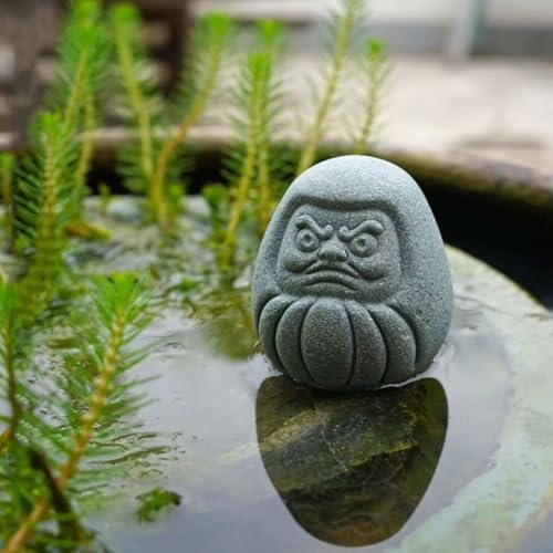 Aquarium Buddha Statue Japanese Fish Tank Stone Statues Bonsai Figurines Zen Garden Feng Shui Praying Decoration