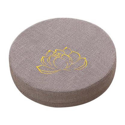 Zerodis Hard Foam Cotton Linen Meditation Cushion Comfortable Detachable Washable Minimalist Multifunctional for Balcony Living Room Tatami (Gray)