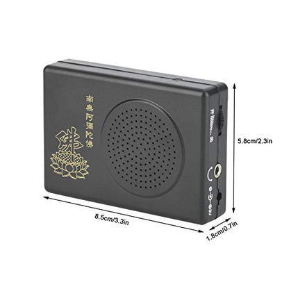 to Buddhist Chanting Machine Dedicated Black Prayer Machine for The Single Cycle Hall of Amitabha Buddha Without Battery