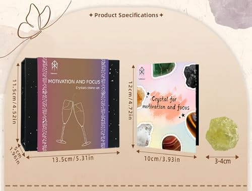 Natural Crystal Box Set Yoga Meditation Crystal Set Mood Balance Crystal Stone (Passionate Crystal Box Set) - color: Passionate Crystal Box Set
