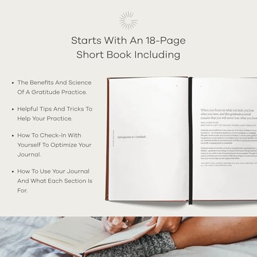 Gratitude Gifted Christian Prayer Journal - Black with 5-Minute Guided Gratitude Journal - Brown for Men & Women