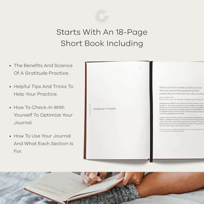 Gratitude Gifted Christian Prayer Journal - Black with 5-Minute Guided Gratitude Journal - Brown for Men & Women