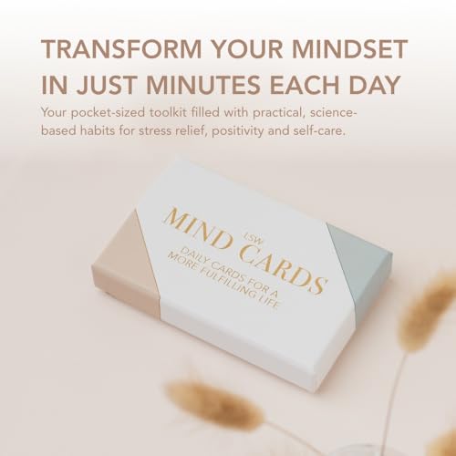 Mind Cards | 45 Cards for Daily Rituals, Gratitude & Journaling for Men and Women | Simple Steps to Positive Habits, Self Care for Busy Lives & Careers