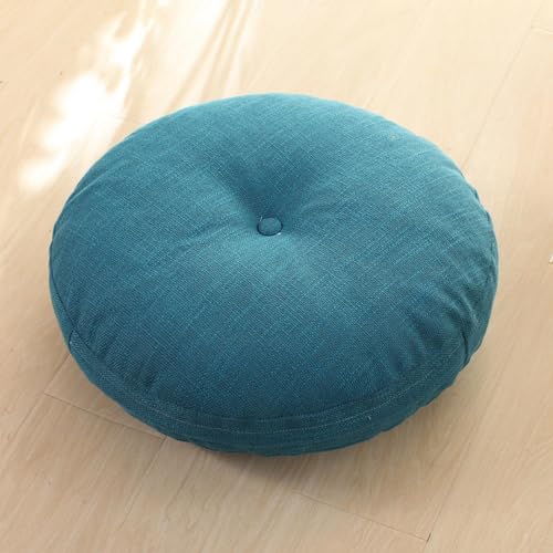 Floor Pillow,Large Cushions Sitting for Adults,Floor Pillow for Meditation or Yoga Indoor/Outdoor Round Cotton Chair Cushions with Zipper for Home Sofa Bed Car Decor Floor Pillow Cushion