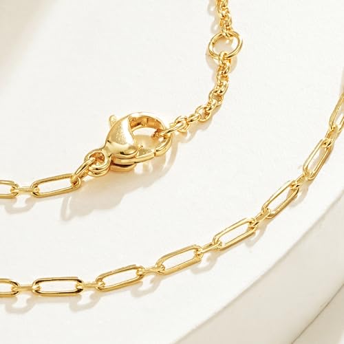 BENEIGE Gold Bracelets for Women 14k Gold Paperclip Bracelets Binding Bracelet, Adjustable Bracelets for Women Dainty Handmade Link Bracelet - color: long cuff