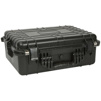 Strongway 20in. Plastic Waterproof Storage Case With Foam, Ammo Box, Fit Use of Drones,Camera,Equipments,Pistols, (Black) - color: Black