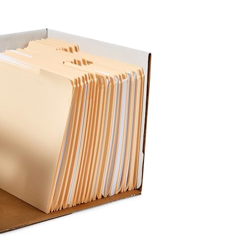 Amazon Basics Medium Duty Storage/Filing Boxes with Lid and Handles, Legal/Letter Size, Collapsible, Foldable, Tape-Free Assembly, 16.2" L x 12.5" W x 10.5" H, White, 12-Pack - style: Medium Duty 12-pack