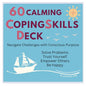 60 Calming Coping Skills Card Deck, Therapeutic Tools for Anxiety, Anger, Depression | Become Empowered During Real-Life Obstacles | DBT Skills for Personal Reflection, Family & School Activities