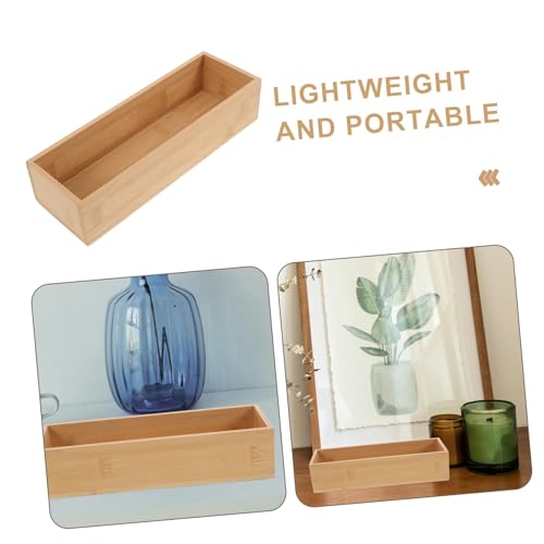 Bamboo Organizer Box for Home Lightweight Decorative Storage for Jewelry and Sundries Practical and Stylish Tabletop Display Without Lid