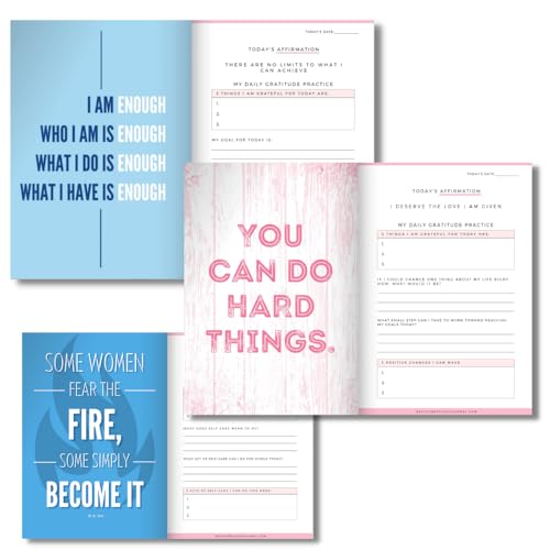 Gratitude Journal For Women - Guided Daily Journals For Self Care , Health , Wellness , Discovery , Mindfulness , With Personal Reflection Prompts , Positive Quotes & Affirmations - color: Blue Shimmer