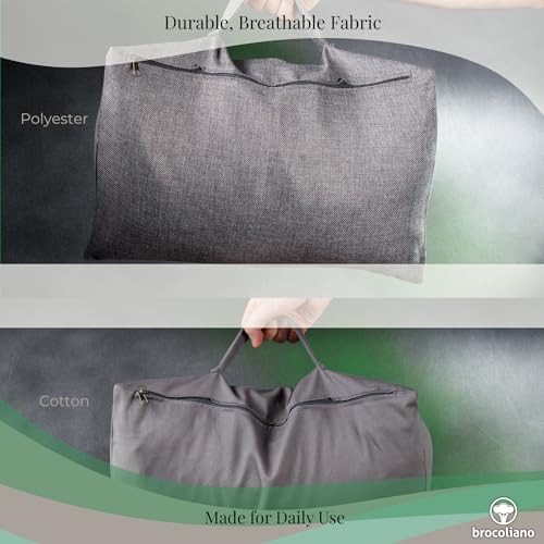 Meditation Cushion – Ergonomic Zafu Pillow for Yoga and Mindfulness – Washable Cover, Natural Buckwheat Fill, Premium Fabric (Cotton Blend/Polyester Variant) (Charcoal Grey, Medium)