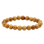 Men Women Wooden Bead Bracelet Natural Wood Yoga Bracelet Bangle - color: G4:1pcs 8mm