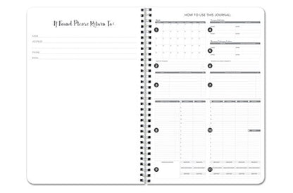 BookFactory Inspiration Journal/Gratitude Journal/Planner/Calendar/Agenda, 120 Pages - 6'' x 9'', Durable Thick Translucent Cover, Wire-O Binding (Made in USA) - size: 6" x 9", style: Inspiration